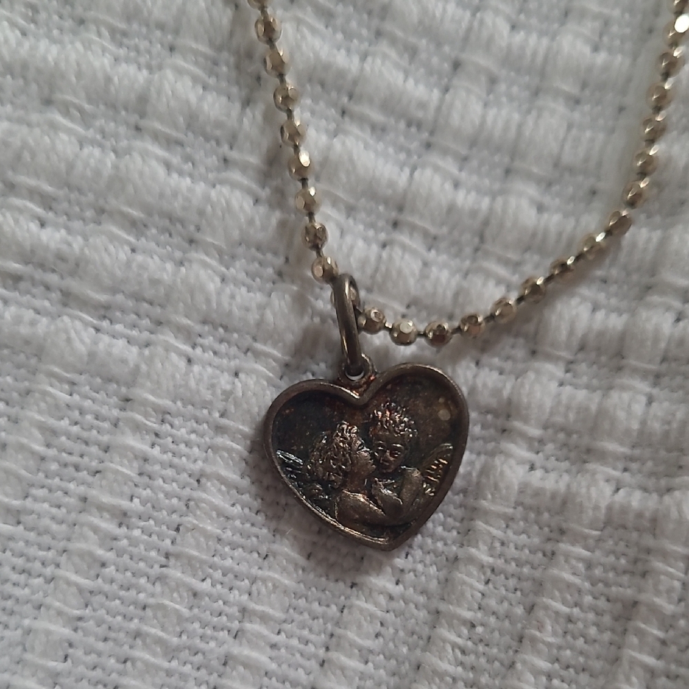 Sterling Silver Heart Pendant Necklace - Picture 3 of 3